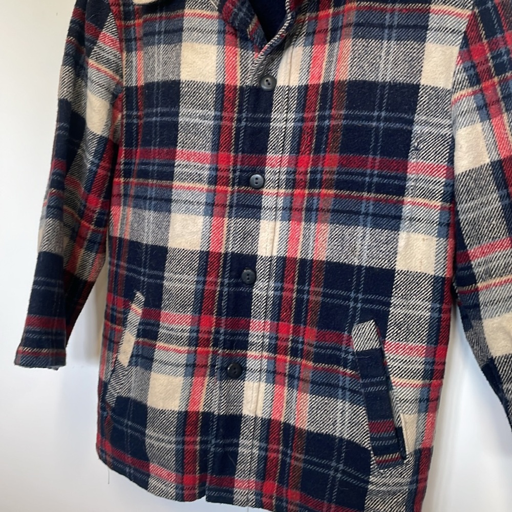 Vintage 70s Plaid Shirt Jacket. Sears Outerwear. … - image 5